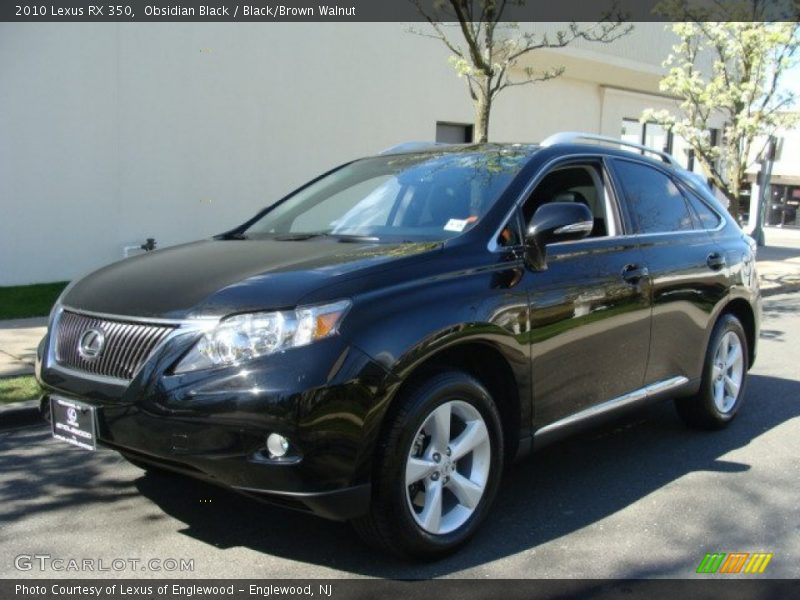 Obsidian Black / Black/Brown Walnut 2010 Lexus RX 350