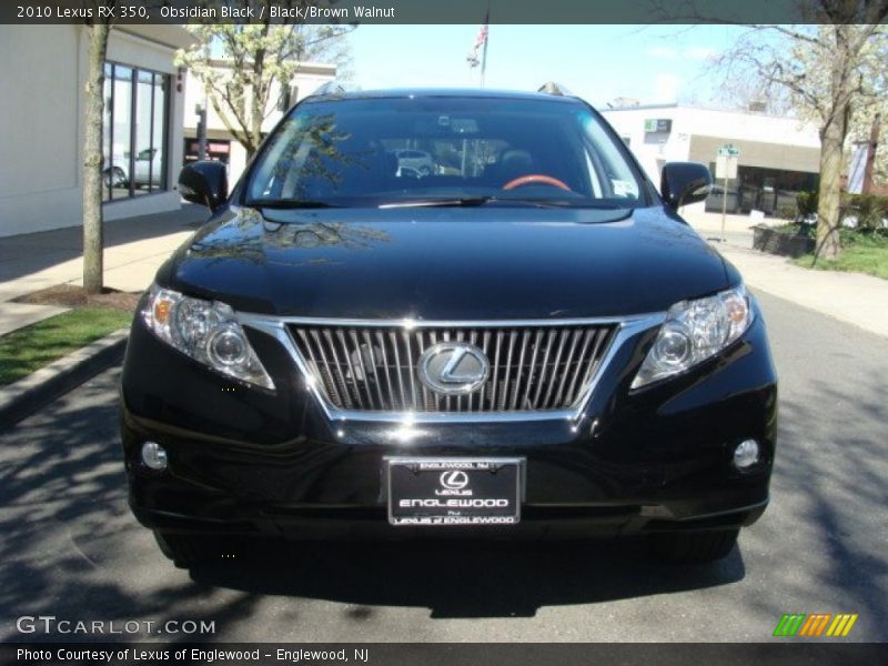 Obsidian Black / Black/Brown Walnut 2010 Lexus RX 350