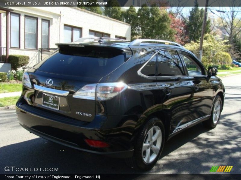 Obsidian Black / Black/Brown Walnut 2010 Lexus RX 350
