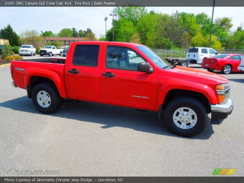 Fire Red / Dark Pewter 2005 GMC Canyon SLE Crew Cab 4x4