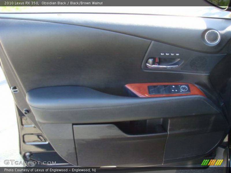 Obsidian Black / Black/Brown Walnut 2010 Lexus RX 350