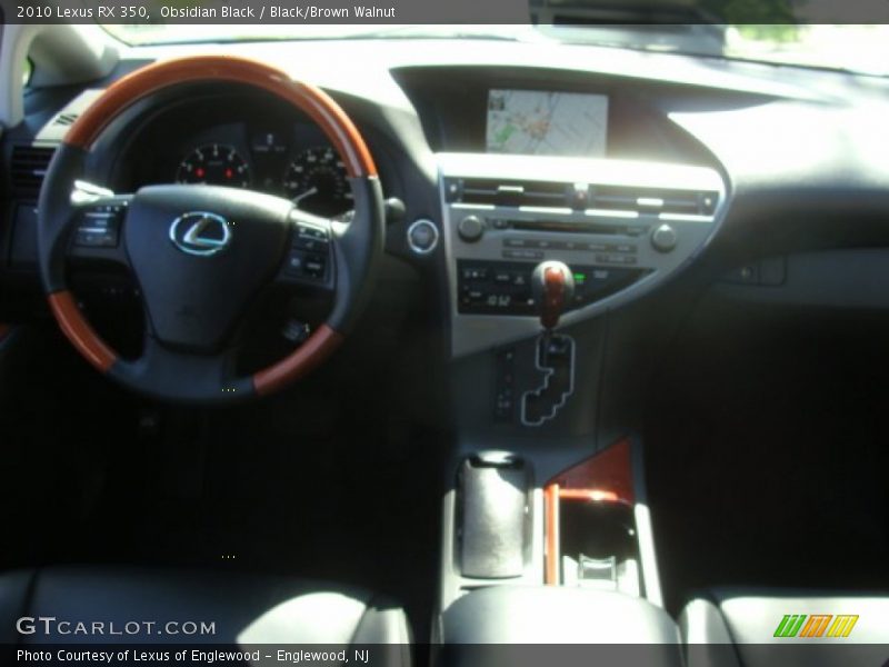 Obsidian Black / Black/Brown Walnut 2010 Lexus RX 350
