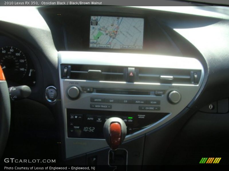 Obsidian Black / Black/Brown Walnut 2010 Lexus RX 350