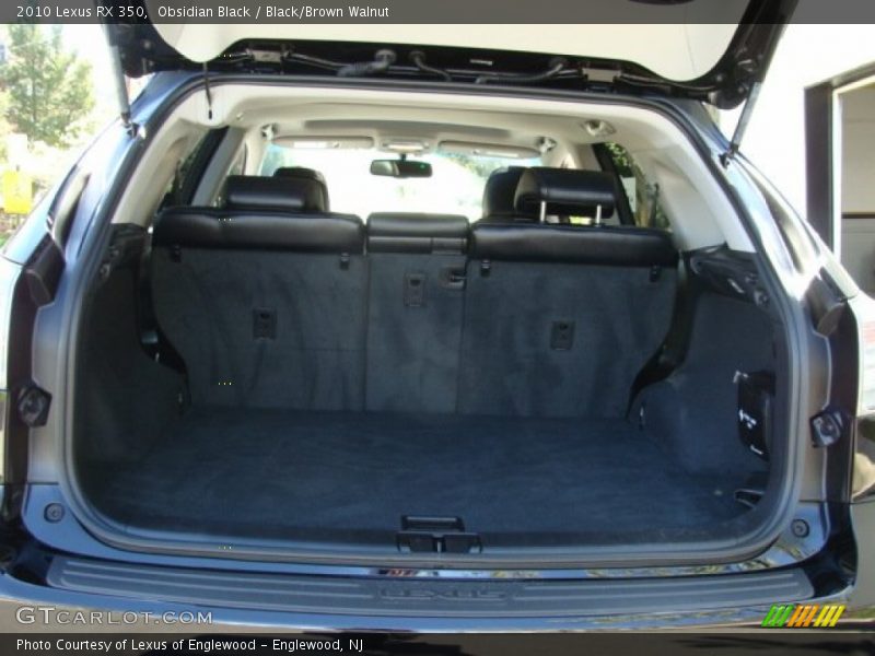 Obsidian Black / Black/Brown Walnut 2010 Lexus RX 350
