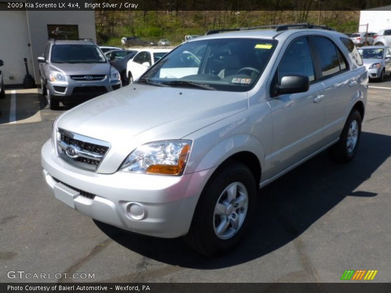 Bright Silver / Gray 2009 Kia Sorento LX 4x4