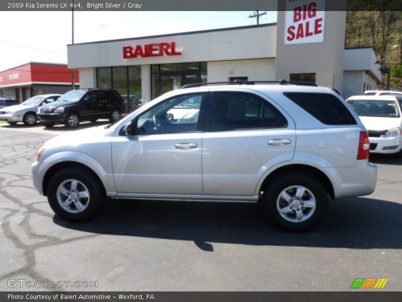 Bright Silver / Gray 2009 Kia Sorento LX 4x4