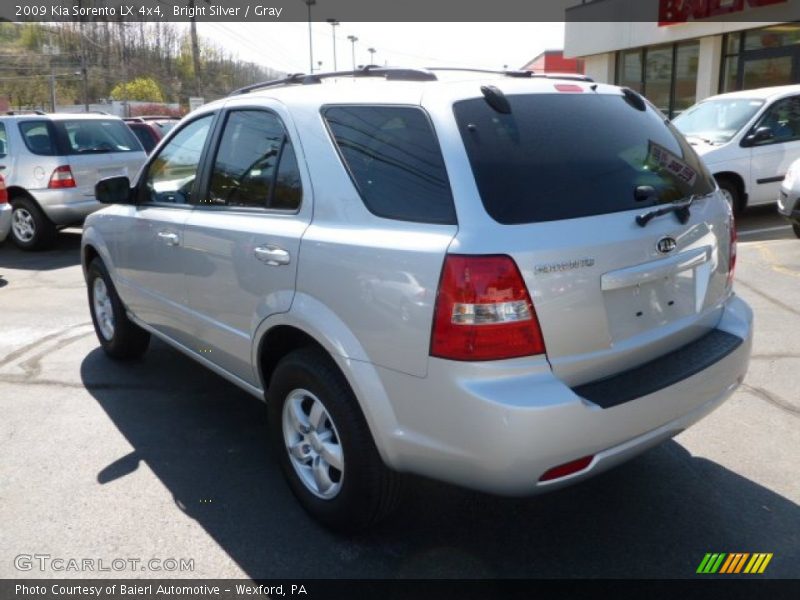 Bright Silver / Gray 2009 Kia Sorento LX 4x4