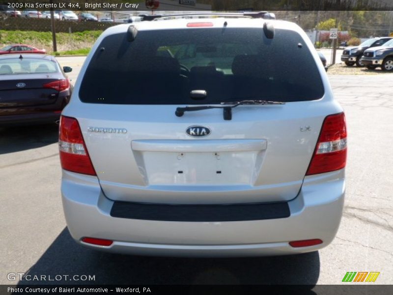 Bright Silver / Gray 2009 Kia Sorento LX 4x4
