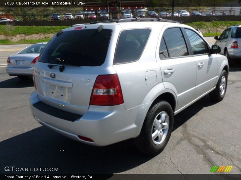 Bright Silver / Gray 2009 Kia Sorento LX 4x4