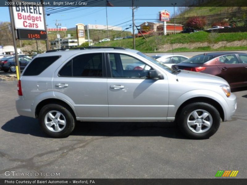 Bright Silver / Gray 2009 Kia Sorento LX 4x4