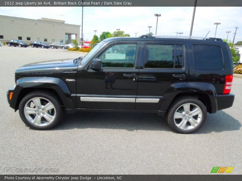 Brilliant Black Crystal Pearl / Dark Slate Gray 2012 Jeep Liberty Jet 4x4
