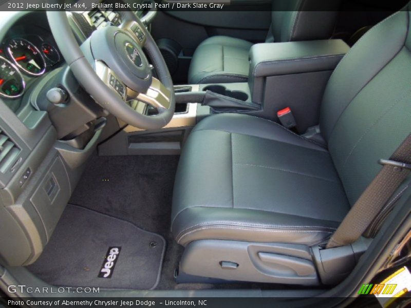 Brilliant Black Crystal Pearl / Dark Slate Gray 2012 Jeep Liberty Jet 4x4