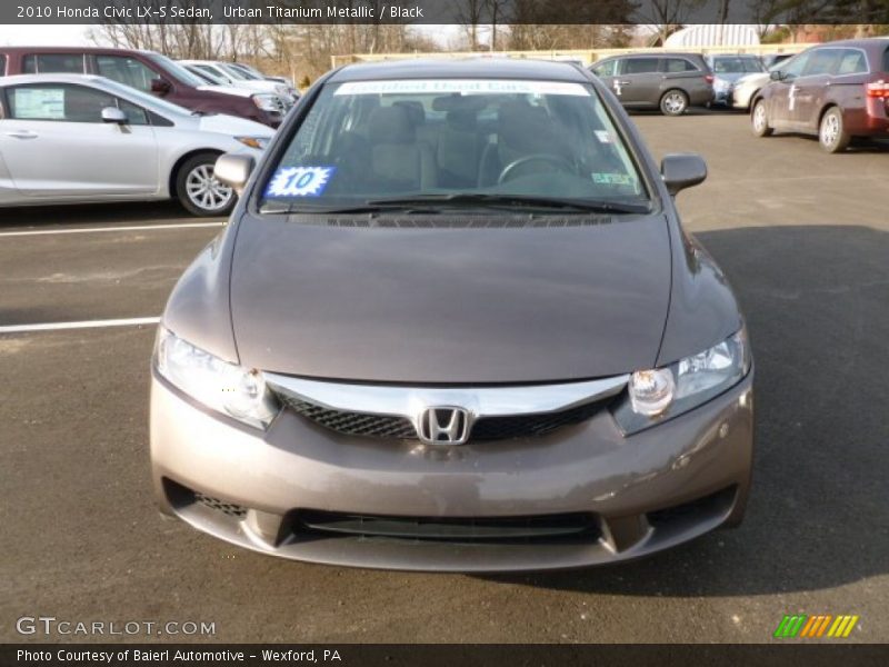 Urban Titanium Metallic / Black 2010 Honda Civic LX-S Sedan