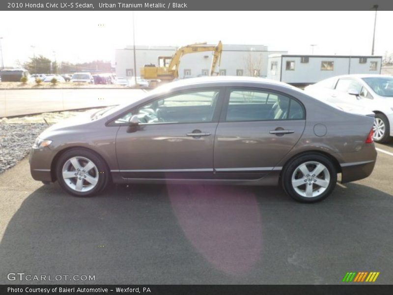 Urban Titanium Metallic / Black 2010 Honda Civic LX-S Sedan
