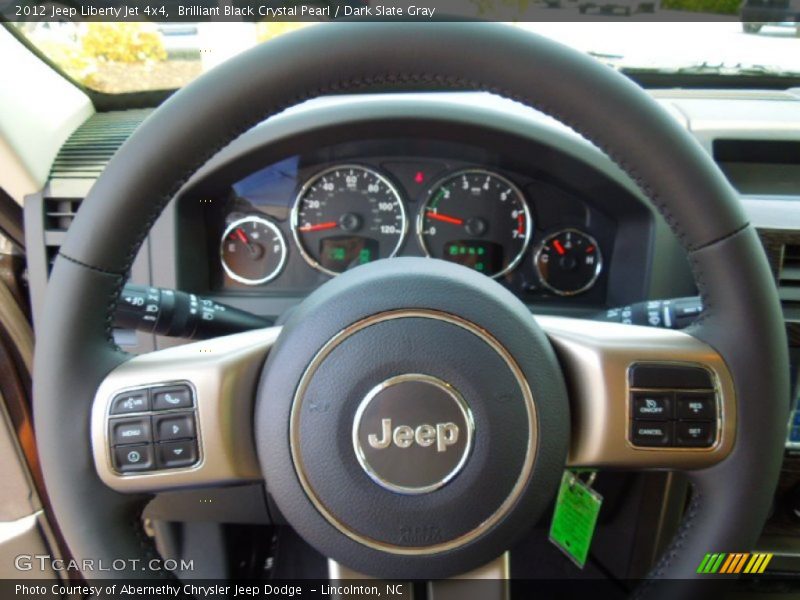 Brilliant Black Crystal Pearl / Dark Slate Gray 2012 Jeep Liberty Jet 4x4
