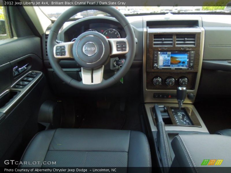 Brilliant Black Crystal Pearl / Dark Slate Gray 2012 Jeep Liberty Jet 4x4