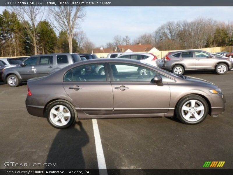 Urban Titanium Metallic / Black 2010 Honda Civic LX-S Sedan