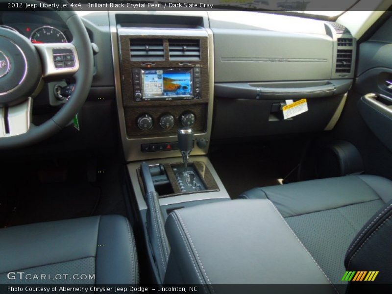 Brilliant Black Crystal Pearl / Dark Slate Gray 2012 Jeep Liberty Jet 4x4