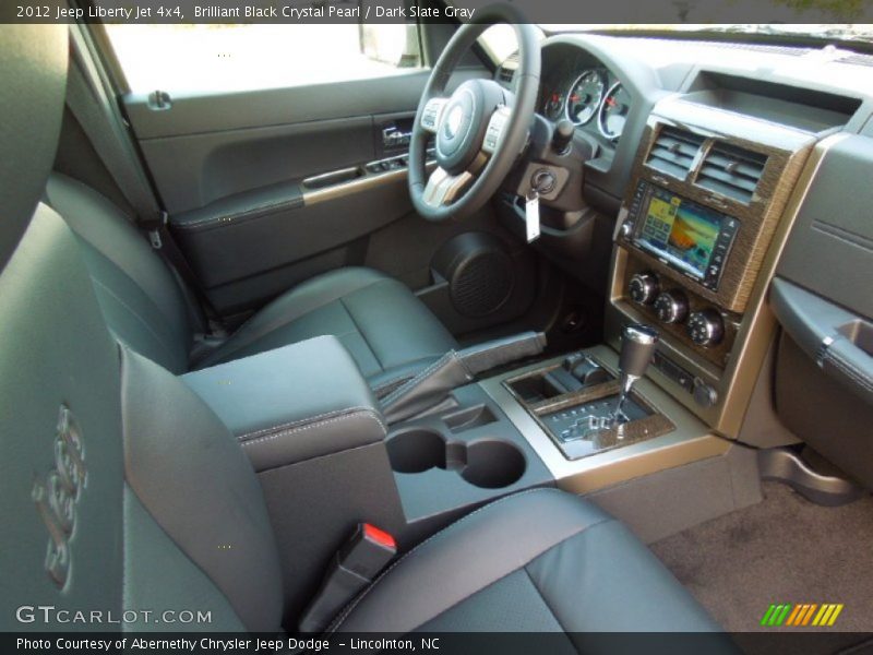 Brilliant Black Crystal Pearl / Dark Slate Gray 2012 Jeep Liberty Jet 4x4
