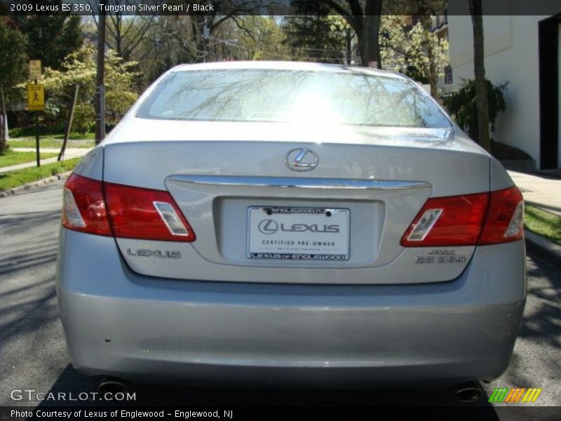 Tungsten Silver Pearl / Black 2009 Lexus ES 350