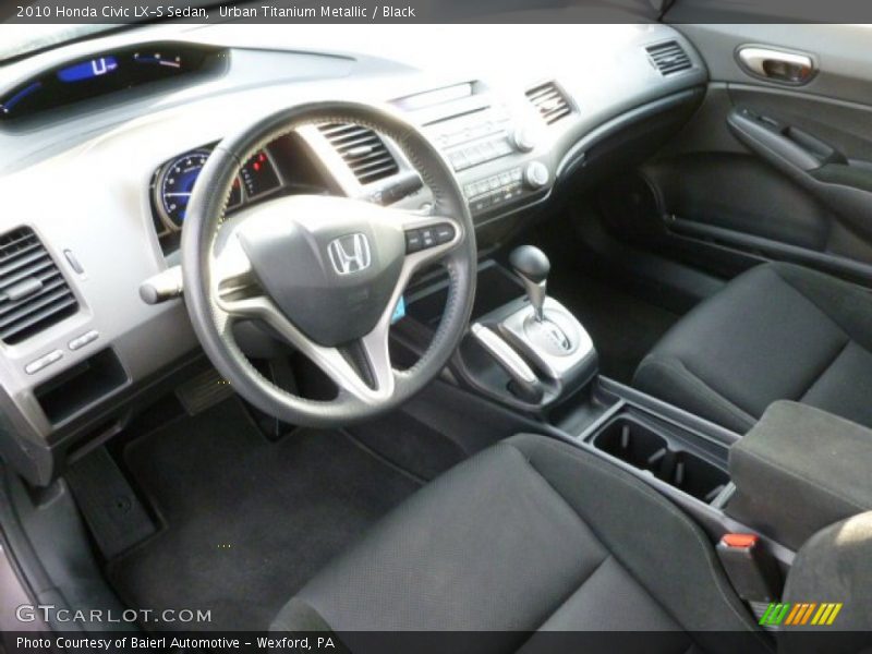 Urban Titanium Metallic / Black 2010 Honda Civic LX-S Sedan