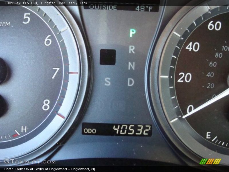 Tungsten Silver Pearl / Black 2009 Lexus ES 350