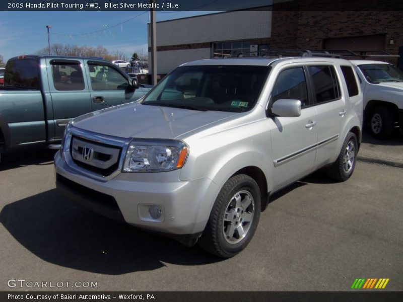 Billet Silver Metallic / Blue 2009 Honda Pilot Touring 4WD