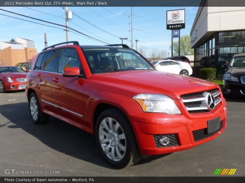 Mars Red / Black 2011 Mercedes-Benz GLK 350 4Matic