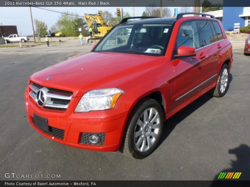 Mars Red / Black 2011 Mercedes-Benz GLK 350 4Matic