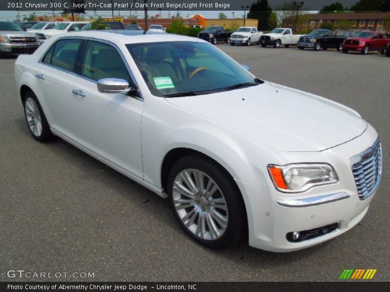 Ivory Tri-Coat Pearl / Dark Frost Beige/Light Frost Beige 2012 Chrysler 300 C