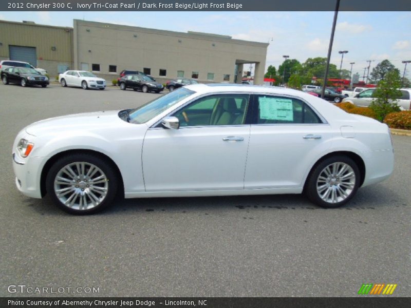 Ivory Tri-Coat Pearl / Dark Frost Beige/Light Frost Beige 2012 Chrysler 300 C