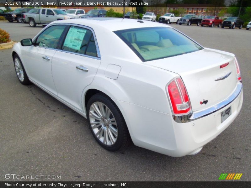 Ivory Tri-Coat Pearl / Dark Frost Beige/Light Frost Beige 2012 Chrysler 300 C