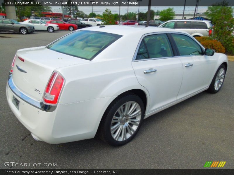 Ivory Tri-Coat Pearl / Dark Frost Beige/Light Frost Beige 2012 Chrysler 300 C
