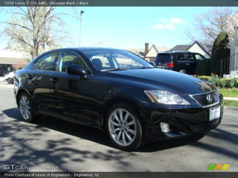Obsidian Black / Black 2008 Lexus IS 250 AWD