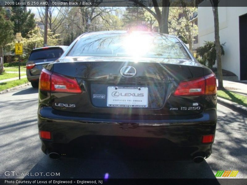 Obsidian Black / Black 2008 Lexus IS 250 AWD