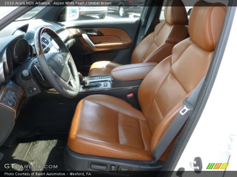 Front Seat of 2010 MDX Advance