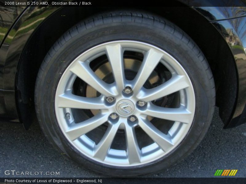 Obsidian Black / Black 2008 Lexus IS 250 AWD