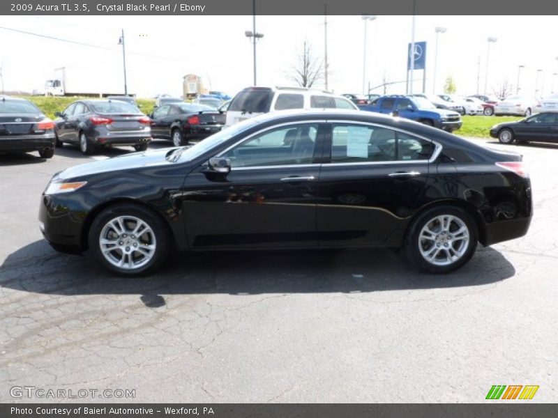 Crystal Black Pearl / Ebony 2009 Acura TL 3.5