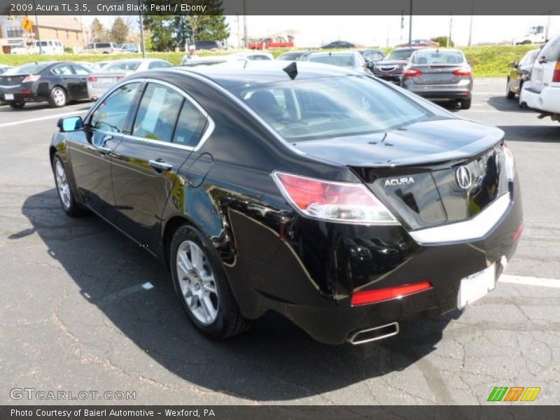 Crystal Black Pearl / Ebony 2009 Acura TL 3.5