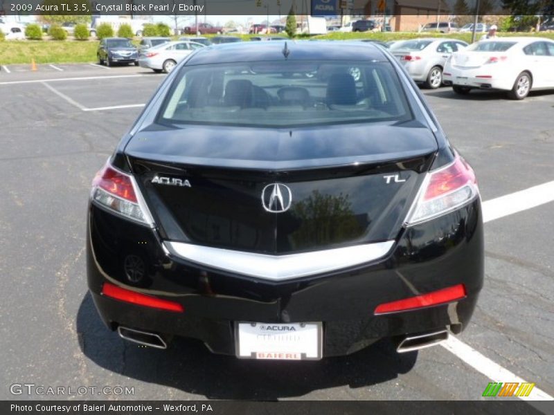 Crystal Black Pearl / Ebony 2009 Acura TL 3.5
