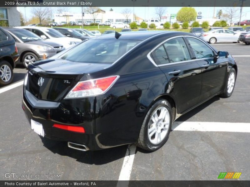 Crystal Black Pearl / Ebony 2009 Acura TL 3.5