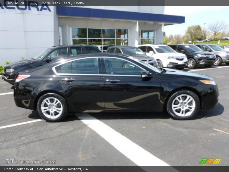 Crystal Black Pearl / Ebony 2009 Acura TL 3.5