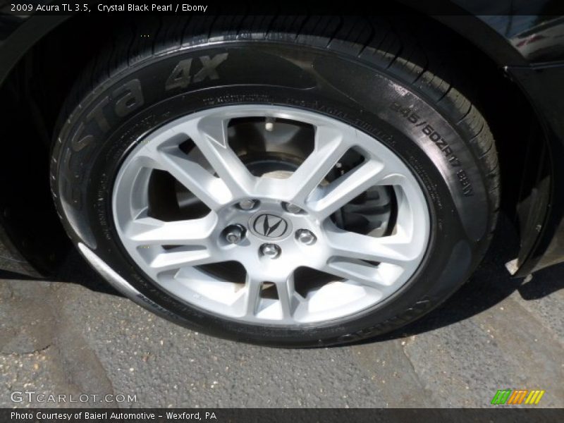 Crystal Black Pearl / Ebony 2009 Acura TL 3.5