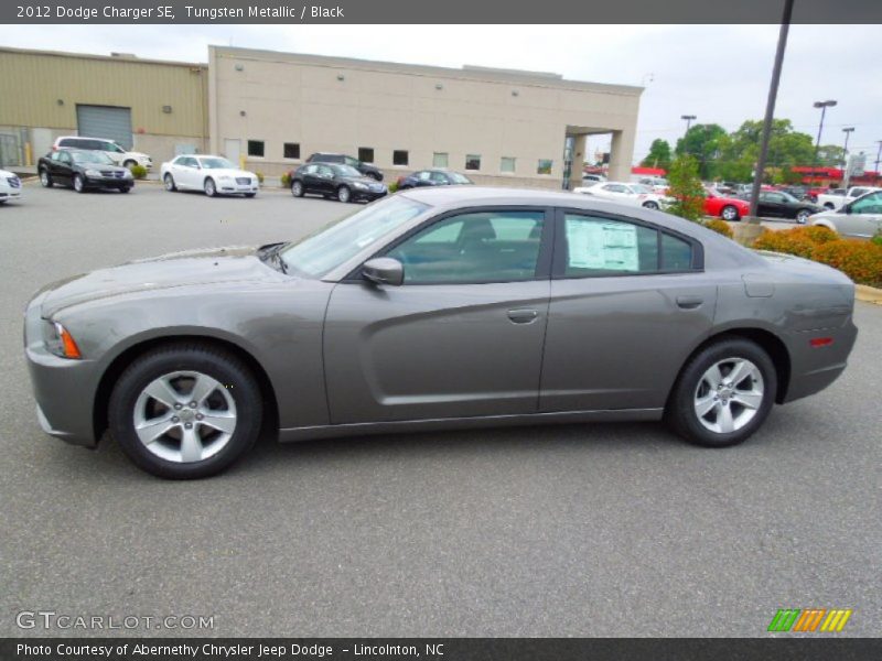 Tungsten Metallic / Black 2012 Dodge Charger SE