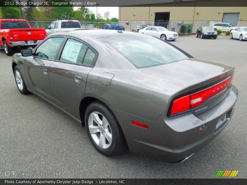 Tungsten Metallic / Black 2012 Dodge Charger SE