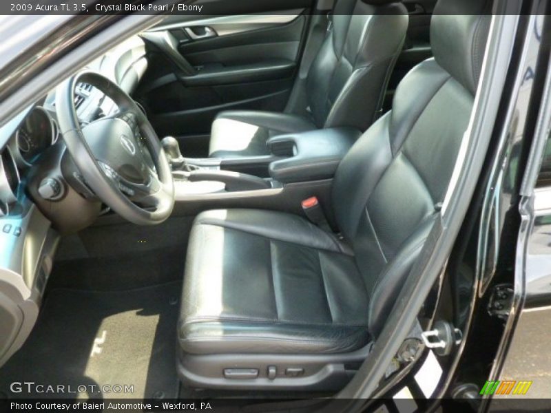 Crystal Black Pearl / Ebony 2009 Acura TL 3.5