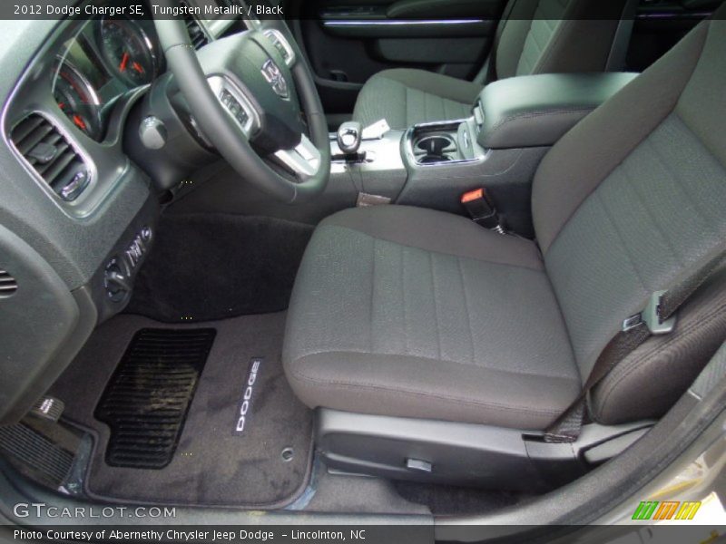 Tungsten Metallic / Black 2012 Dodge Charger SE