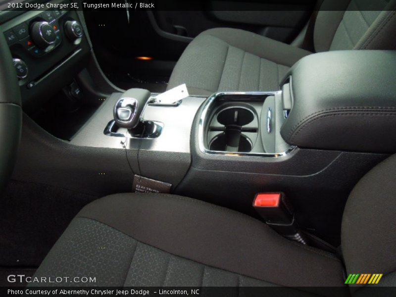 Tungsten Metallic / Black 2012 Dodge Charger SE