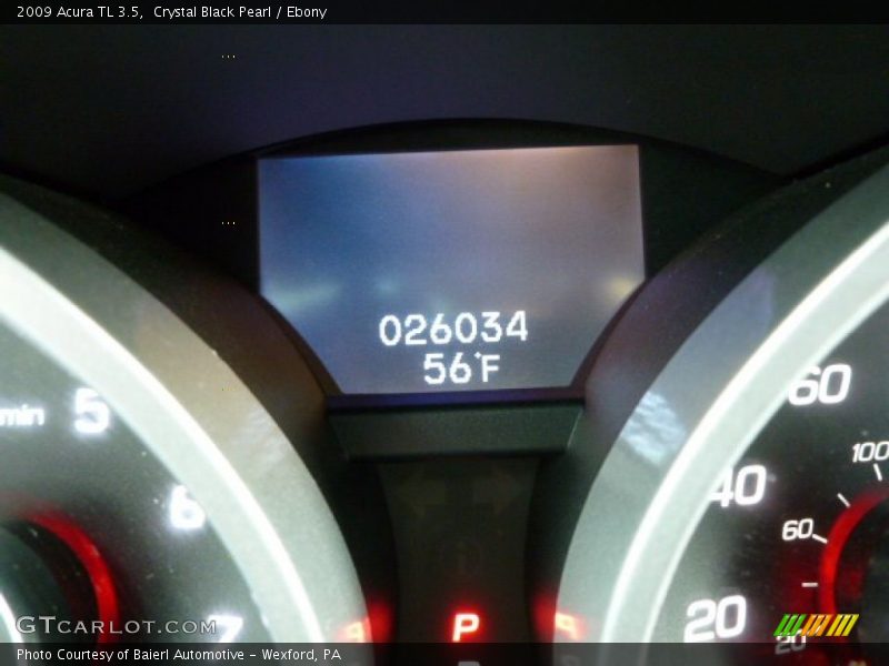 Crystal Black Pearl / Ebony 2009 Acura TL 3.5