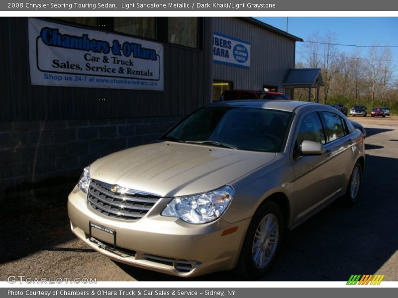 Light Sandstone Metallic / Dark Khaki/Light Graystone 2008 Chrysler Sebring Touring Sedan